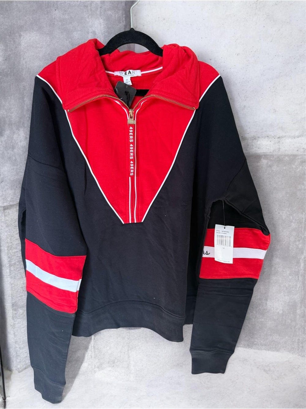 49ers half-zip jacket WEAR by Erin Andrews